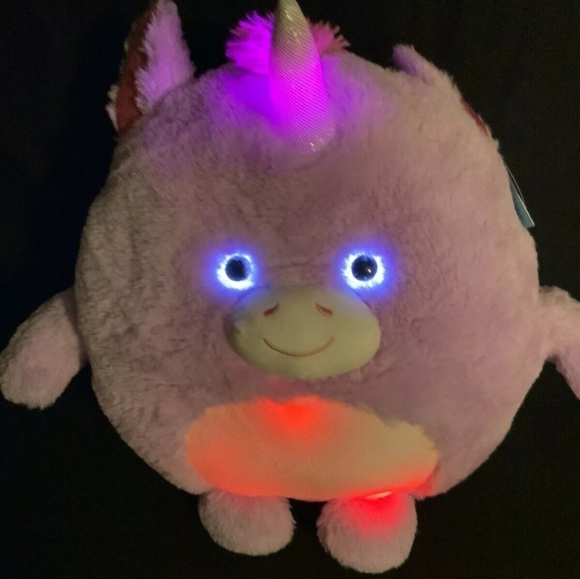 HUG Me Light Up UNICORN 14" Stuffed Animal Festive Voice Plush Toy NEW - Picture 6 of 9